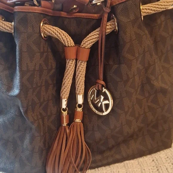 Michael Kors Brown and Tan Shoulder Bag - Picture 10 of 16